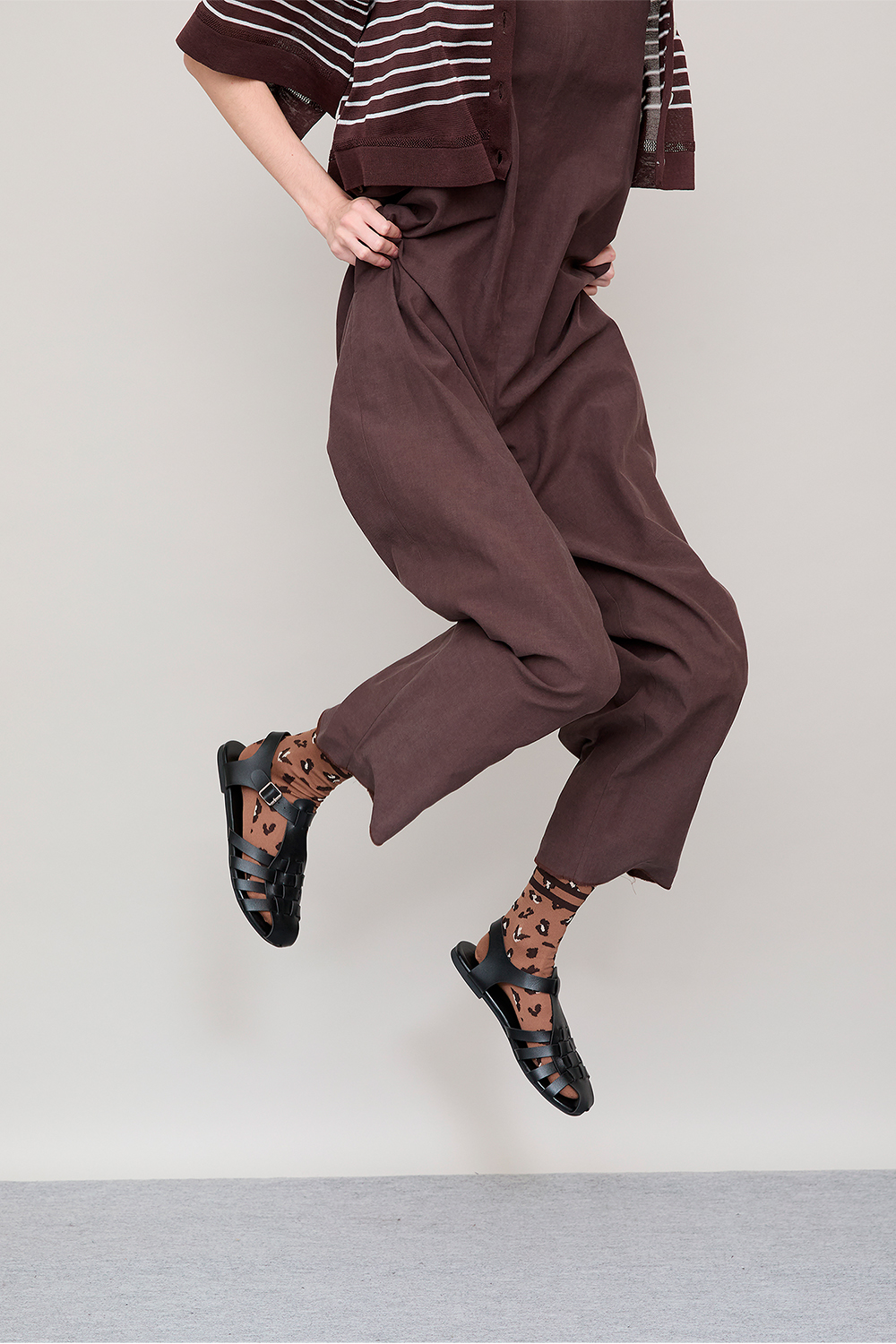 deux plus undemi レオパード ソックス ¥2,750 (tax in)